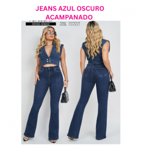 JEANS ACAMPANADO AZUL 0SCURO TALLA 7