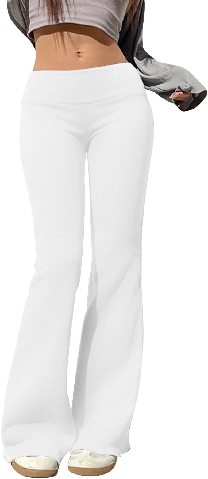 LICRA PANTALON CON CAMPANA BLANCO M-L